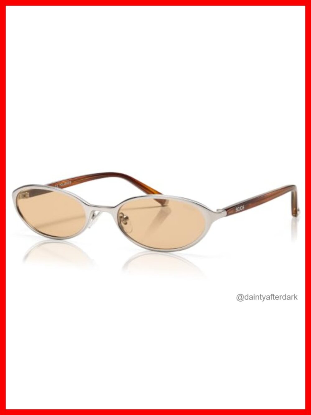 SOJOS Oval Metal Frame Acetate Polarized Sunglasses Pearl Temple LUSTRE